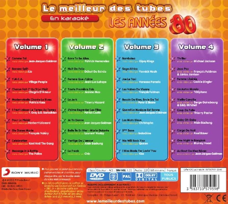 (未使用･未開封品)Le Meilleur Des Tubes En Karao [DVD] Le Meilleur Des Tubes En Karaoké : Les Années 80 Coffret 4